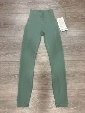 lululemon athletica Kids High-Rise Leggings in Sage with pockets